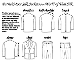 photo: PatrickMoor Handwoven Thai Silk Jackets are all custom made by our tailors